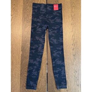 Spanx Look At Me Now Seamless Camo Leggings Women’s Sz M Black/Gray High Waisted